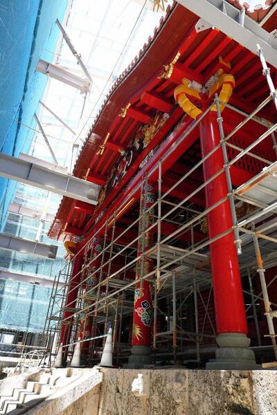 正殿外観の完成 