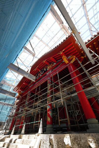 正殿外観の完成 