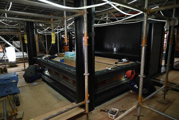 2階御差床　塗装状況 