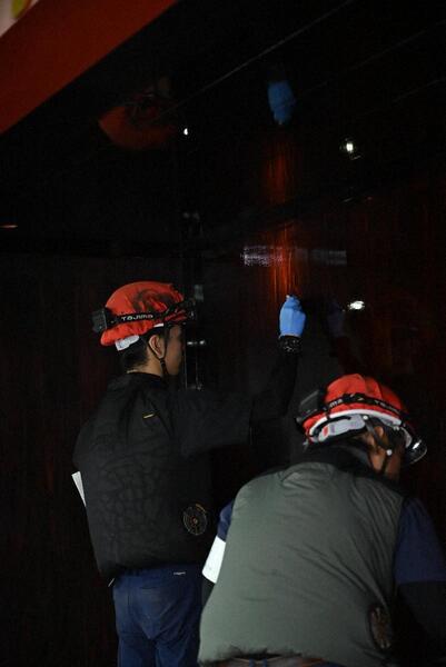 2階御差床　塗装状況 