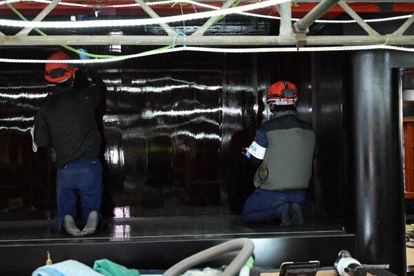 2階御差床　塗装状況 