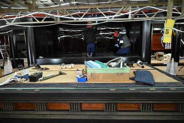 2階御差床　塗装状況 