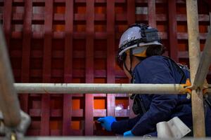 外壁　塗装作業のメイン画像