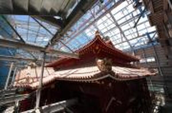 正殿外観の完成 