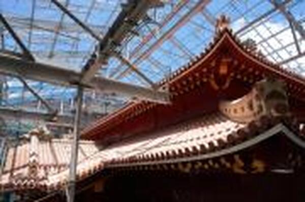 正殿外観の完成 