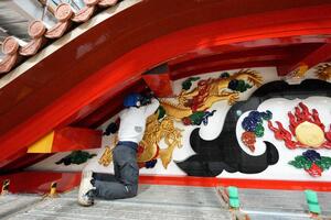 唐破風妻飾　設置のメイン画像