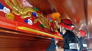 2階天井額木　彩色のメイン画像