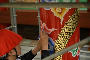 向拝柱　彩色のメイン画像