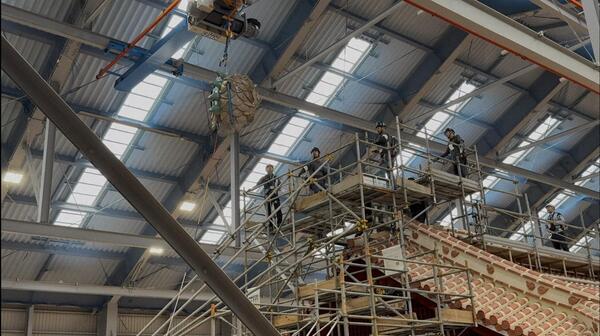 龍頭棟飾　設置 