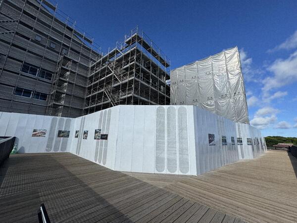 素屋根解体過程（2025年6月） 