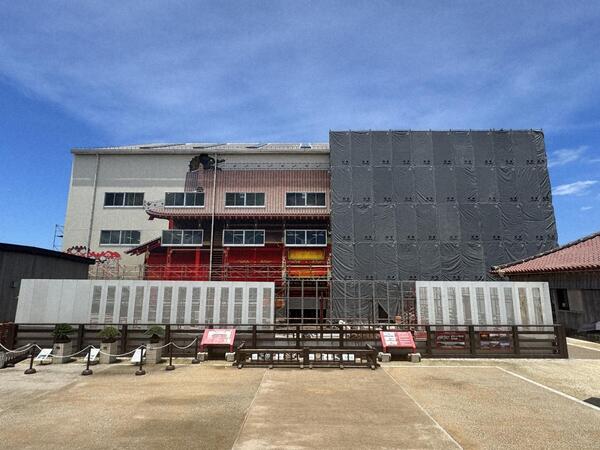 素屋根解体過程（2025年6月） 