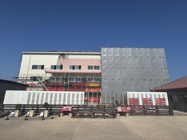 素屋根解体過程（2025年7月） 