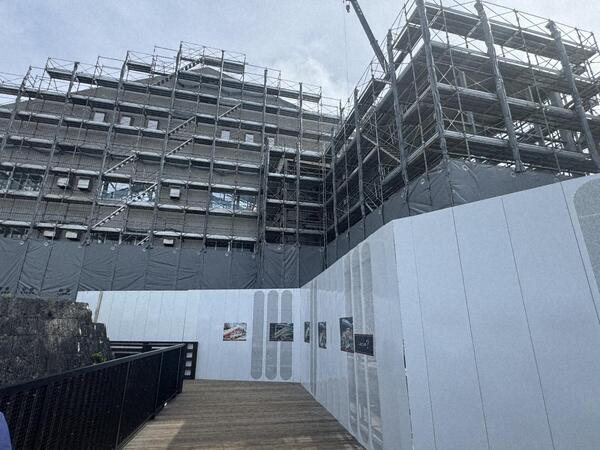 素屋根解体過程（2025年8月） 