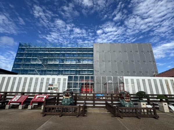 素屋根解体過程（2025年8月） 