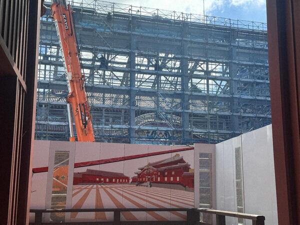 素屋根解体過程（2025年9月） 