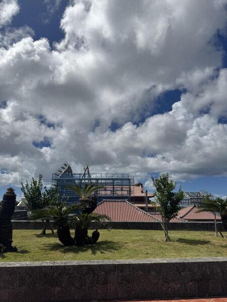 素屋根解体過程（2025年9月） 