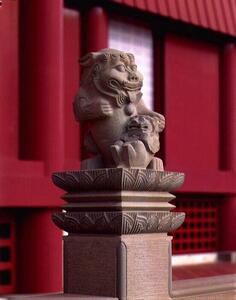 正殿｜高欄の獅子のメイン画像