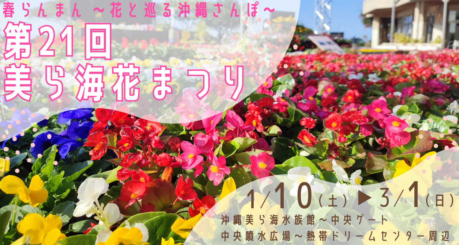 春らんまん ～花と巡る 沖縄さんぽ～　第21回　美ら海花まつり