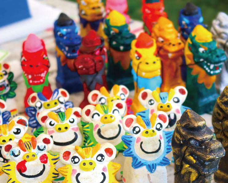 漆喰絵付け体験