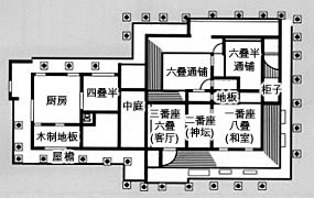 上江洲家的平面图