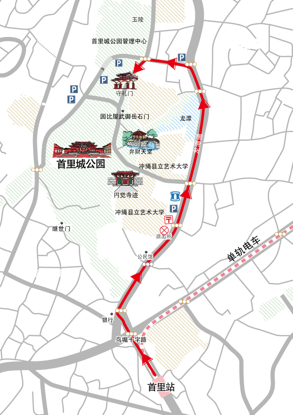 单轨电车（Yui Rail）交通方式