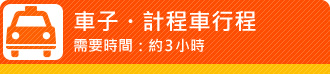 車子・計程車行程（需要時間：約3小時）