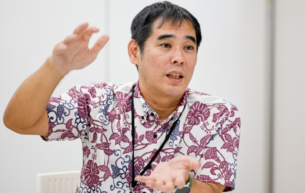 インタビュー風景