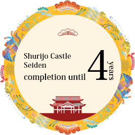 It is four years until Shurijo Castle Seiden completion