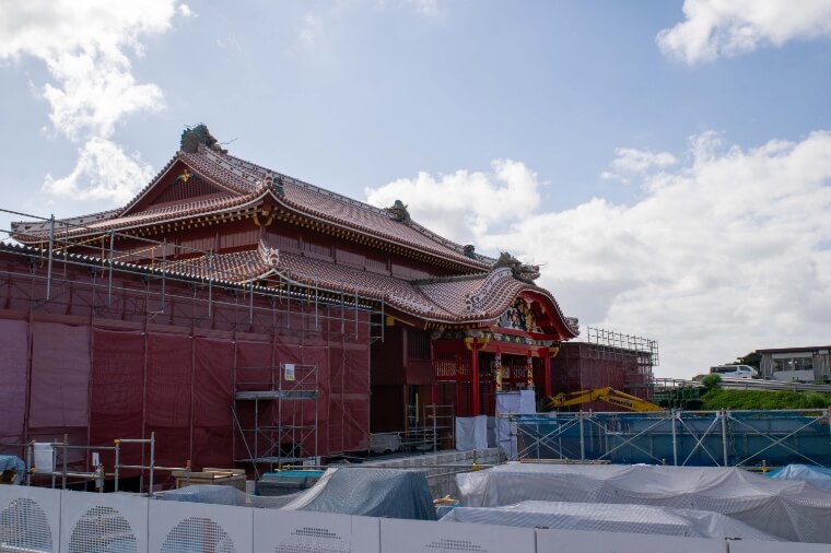 見学デッキの整備