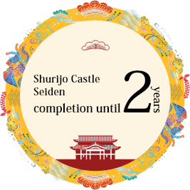 It is four years until Shurijo Castle Seiden completion